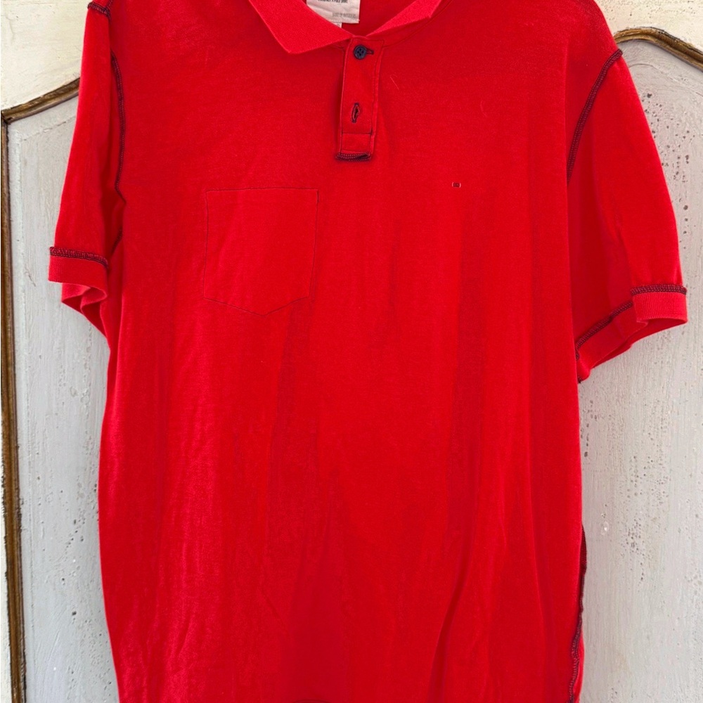 Band of Outsiders “This Is Not a Polo Shirt” – Red – Size 5 (XXL)